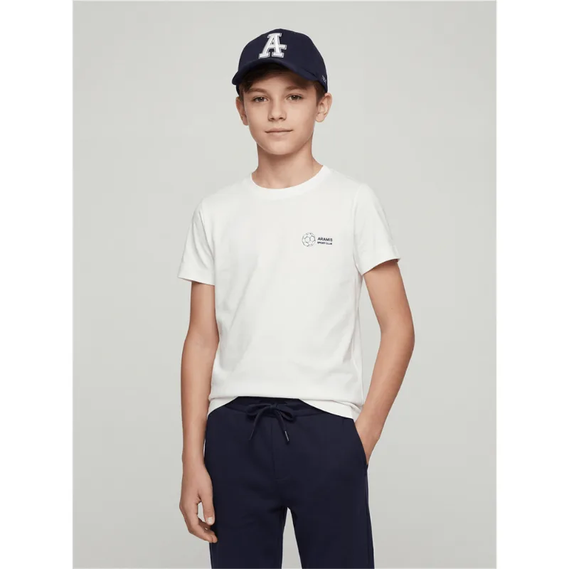 Camiseta Infantil Estampa Brasil 10 Off White - 10