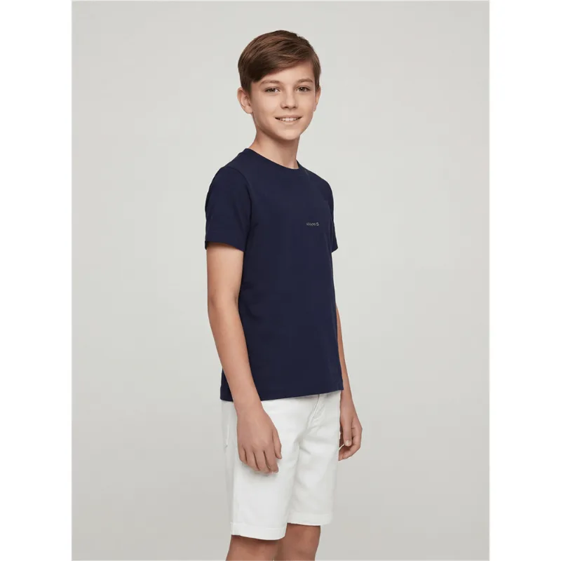 Camiseta Básica Infantil Aramis Marinho - 6