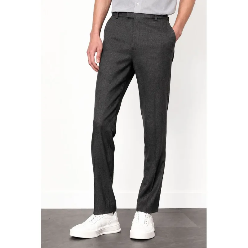 Calça Alfaiataria Malha Flex Chumbo - 42