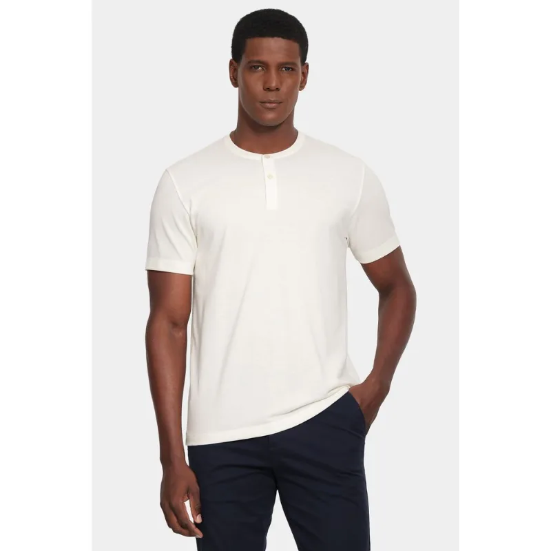 Camiseta Manga Curta Piquet Peruano Off White - GG