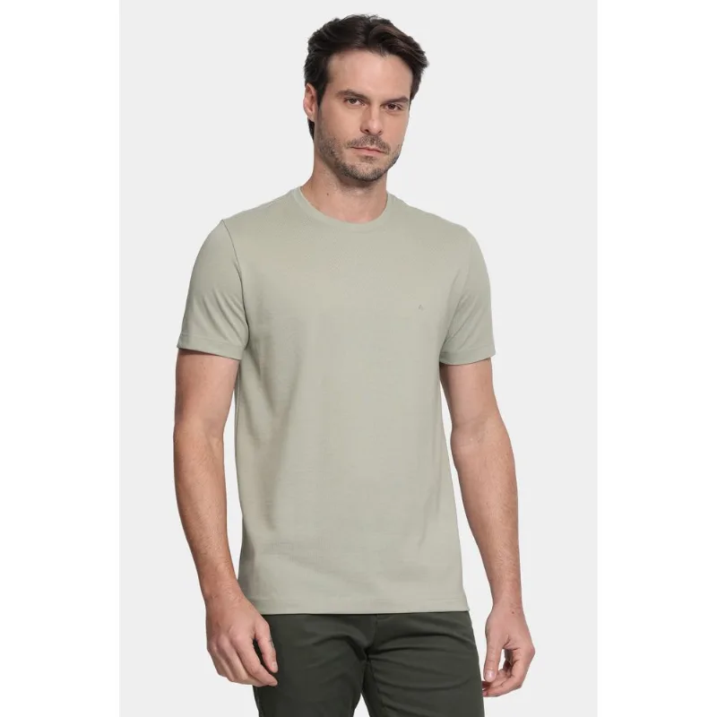 Camiseta Manga Curta Piquet Peruano Verde Cha - XXG