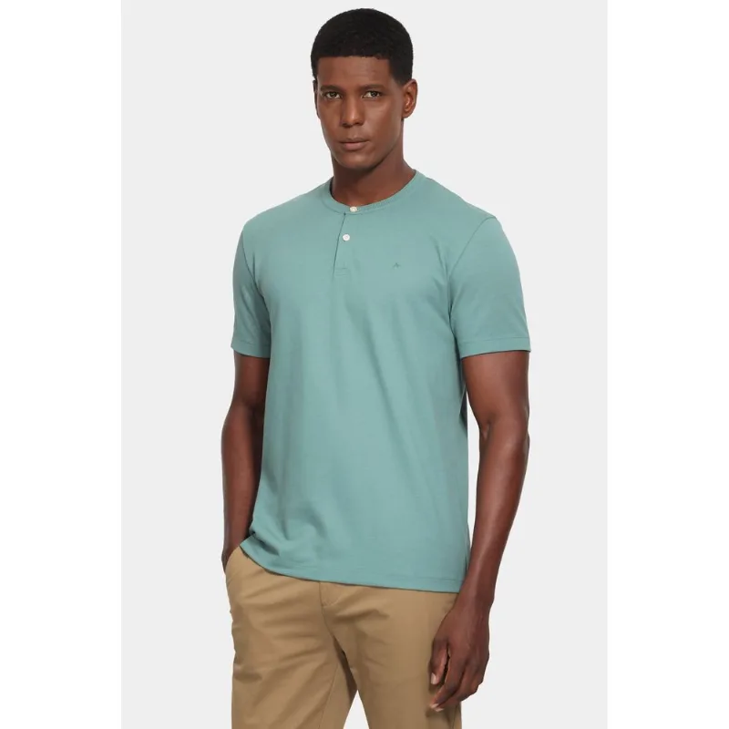 Camiseta Manga Curta Piquet Peruano Verde Bandeira - M