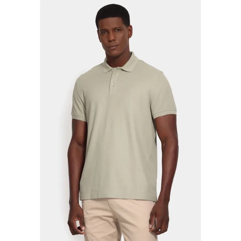 Polo Manga Curta Cotton Piquet Basic Verde Cha 114 - XGG