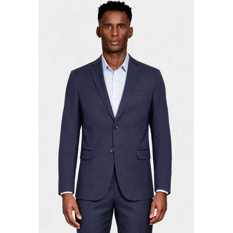 Costume Super Slim em Lã Super 120 Marinho - 52