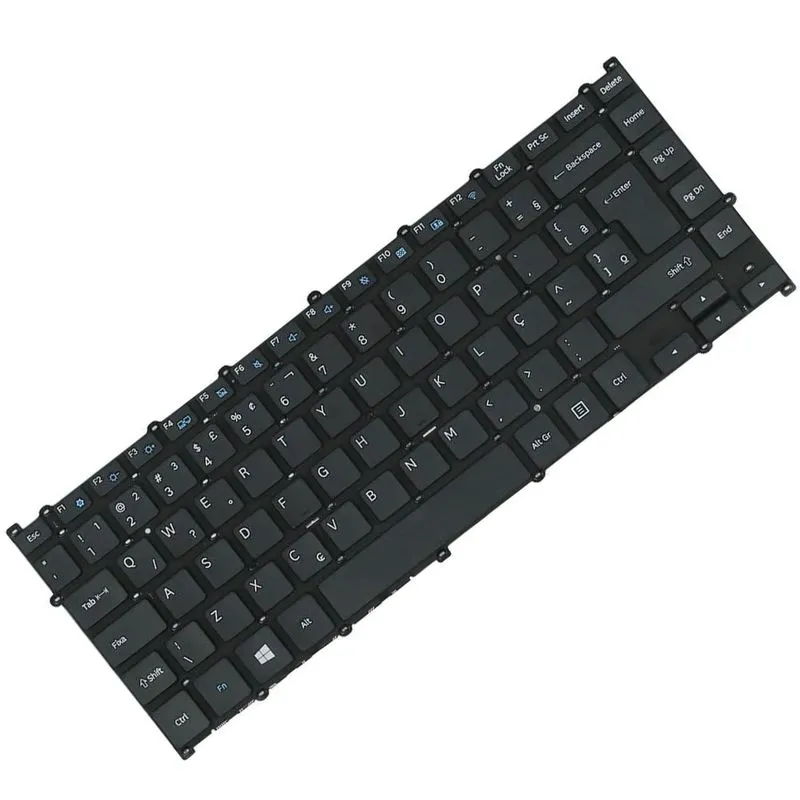Teclado Para Notebook Samsung Np300e4l Br Ç Compatível