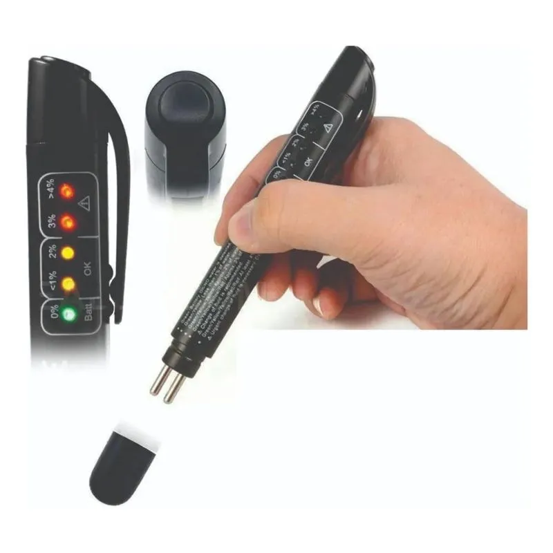 3x Caneta Teste Fluído Óleo De Freio Dot5 Dot4 Dot3 Carro Mo