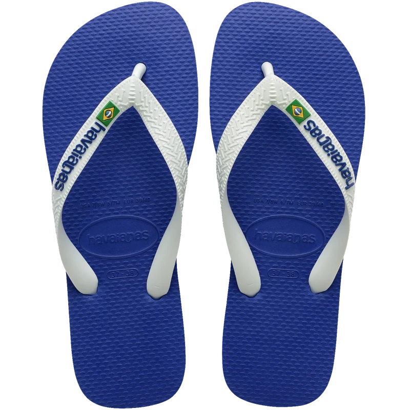 Chinelo Havaianas Brasil Logo Infantil Azul Naval / 25/26 - Havaianas