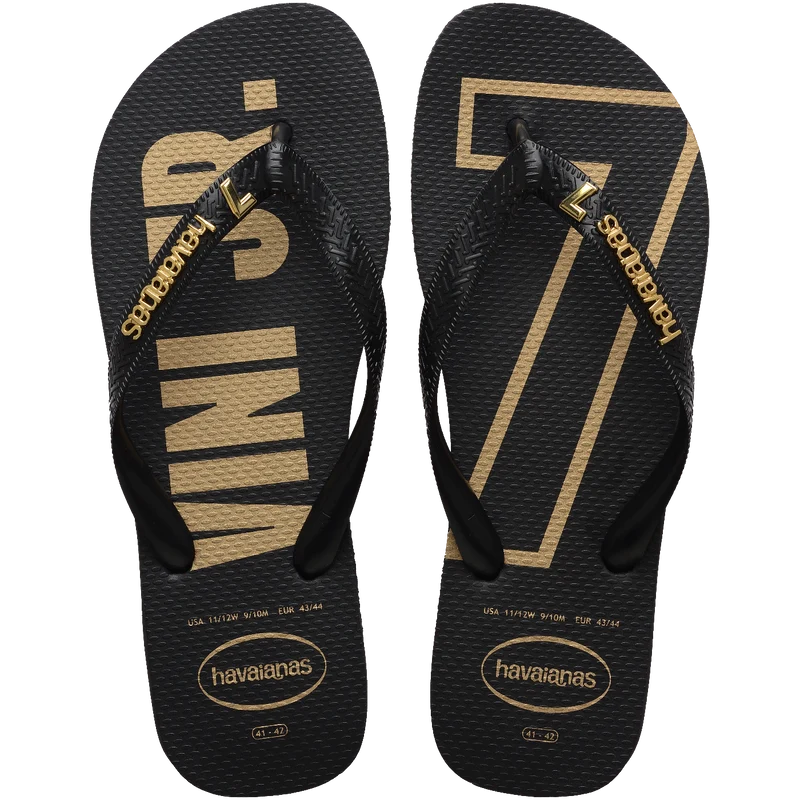 Chinelo Havaianas Top Vini Jr Golden Preto / 39/40 - Havaianas