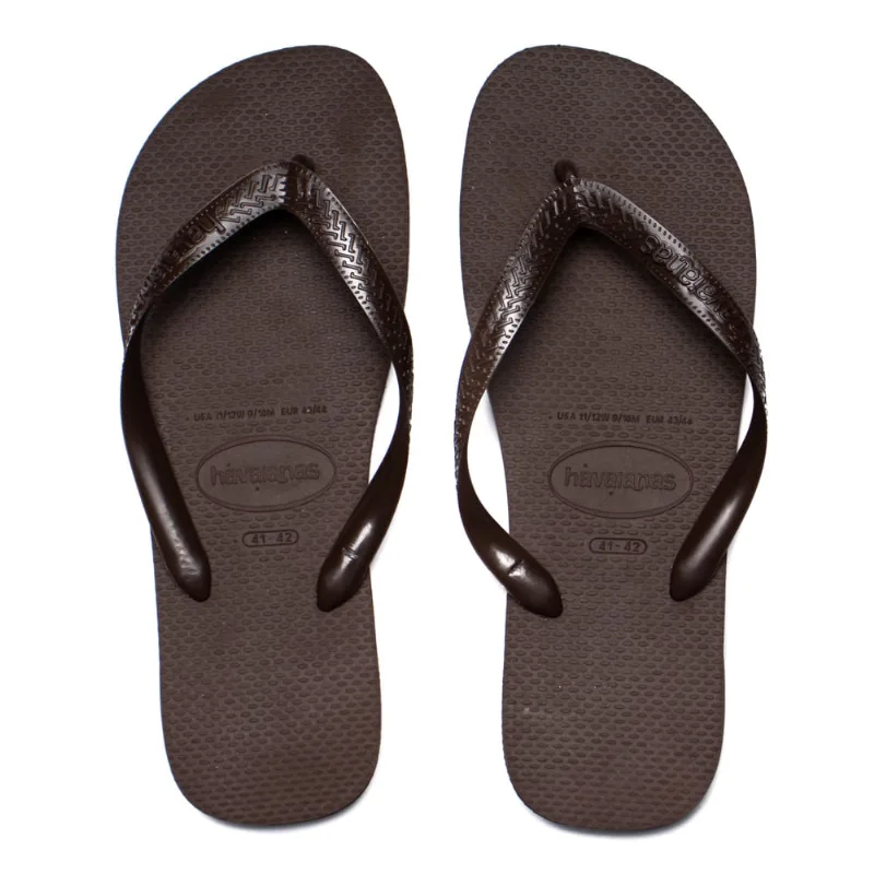 Chinelo Unissex Havaianas Top Senses Marrom - 35 - Havaianas