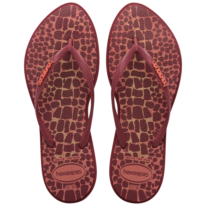 Chinelo Havaianas Slim Point Trendy Amaranto / 41/42 - Havaianas