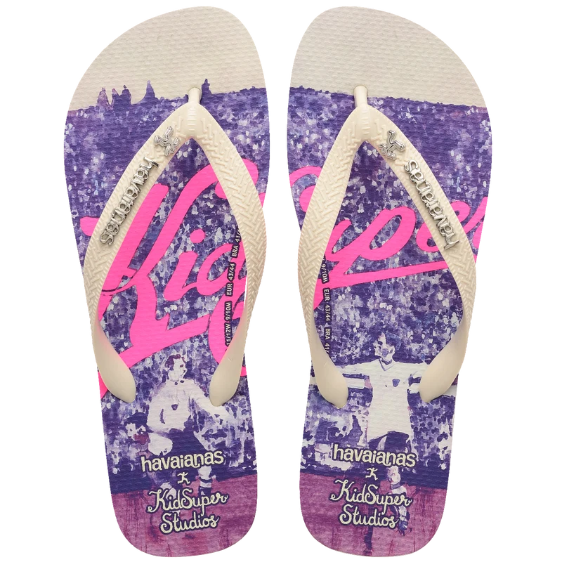 Chinelo Havaianas Top KidSuper Soccer Bege Palha / 41/42 - Havaianas