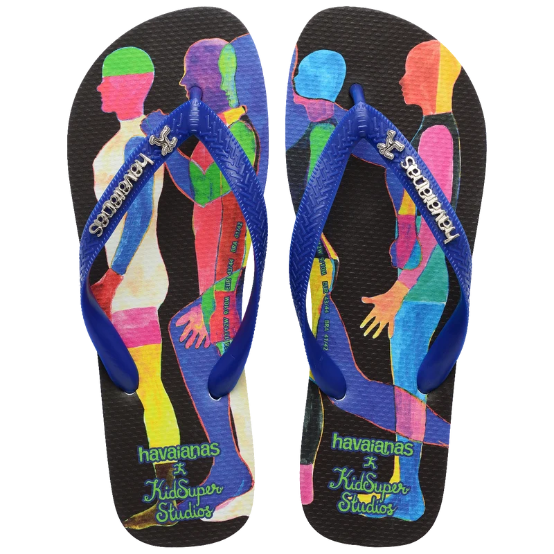 Chinelo Havaianas Top KidSuper Runner Azul Naval / 41/42 - Havaianas