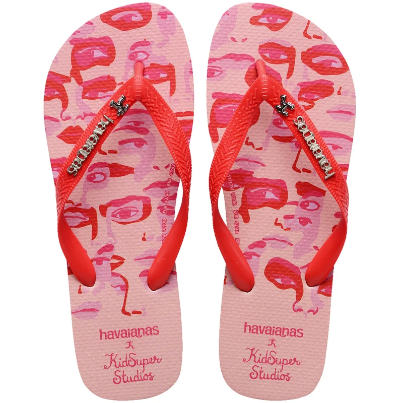 Chinelo Havaianas Top KidSuper Camo Vermelho Frevo / 37/38 - Havaianas