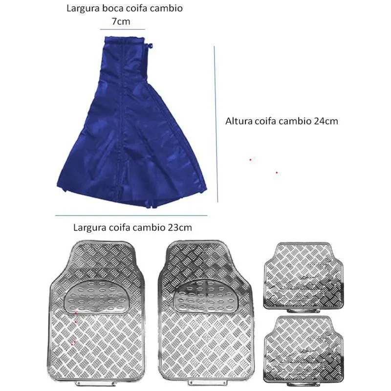 Coifa Cambio Azul Tapete Crom Gm Astra Sedan