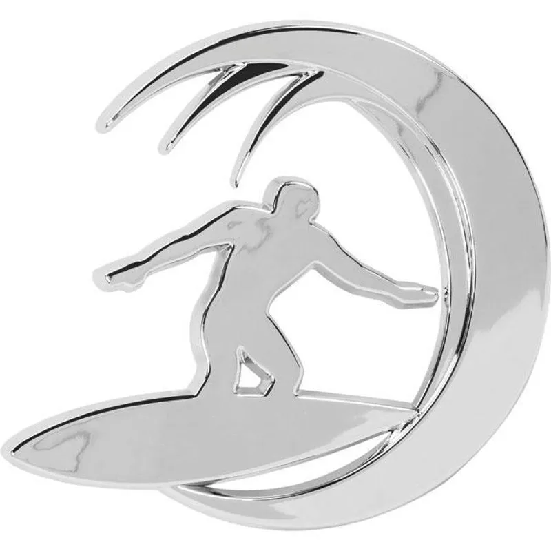 Emblema Surfista Na Onda Crom Mercedes Sprinter Van