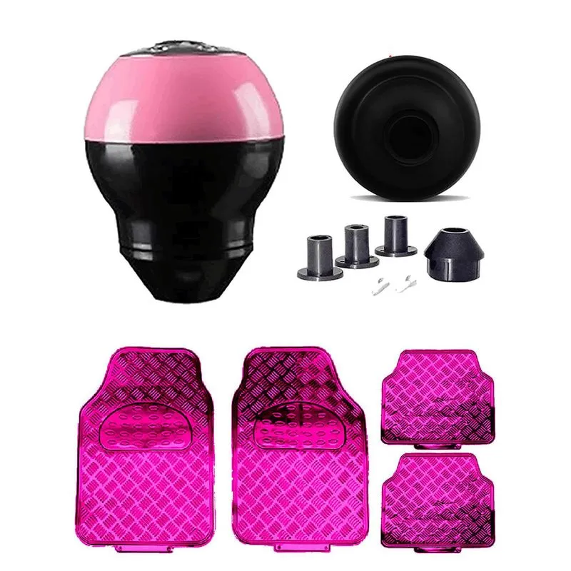 Tapete Rosa Brilho Bola Cambio Rosa Preta Livina X-gear