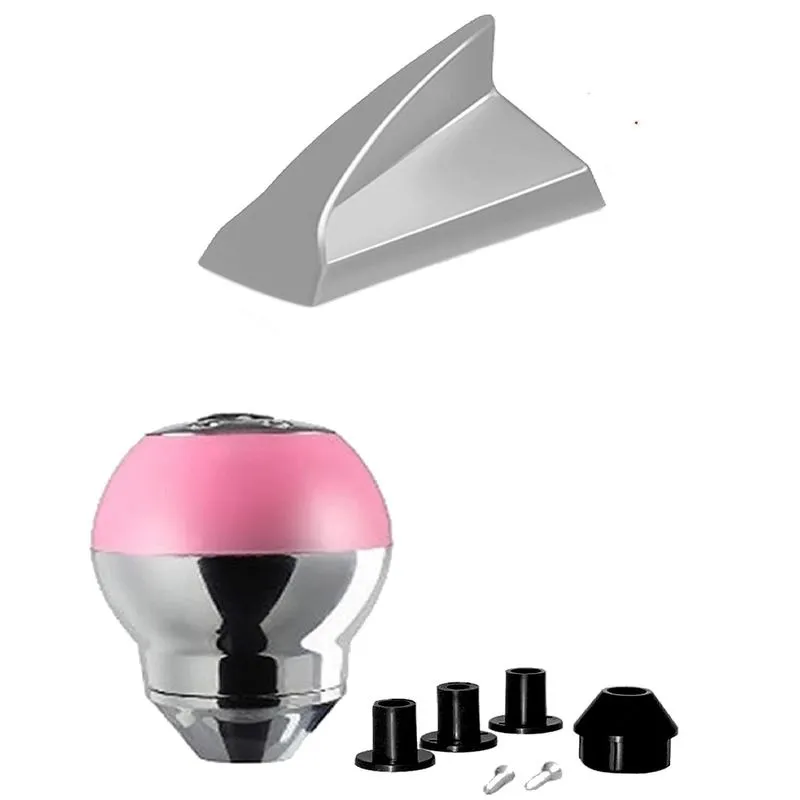 Antena Shark Prata Bola Cambio Rosa Crom Daihatsu Cuore