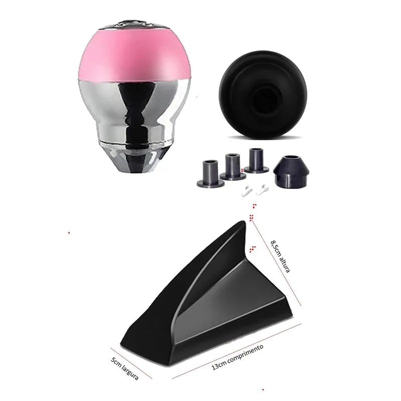 Antena Shark Preta Bola Cambio Rosa Crom Bmw X1