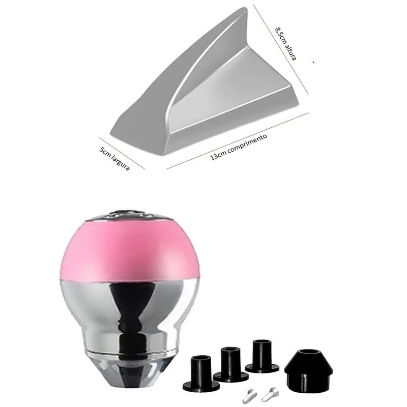 Antena Shark Prime Bola Cambio Rosa Crom Gm Celta