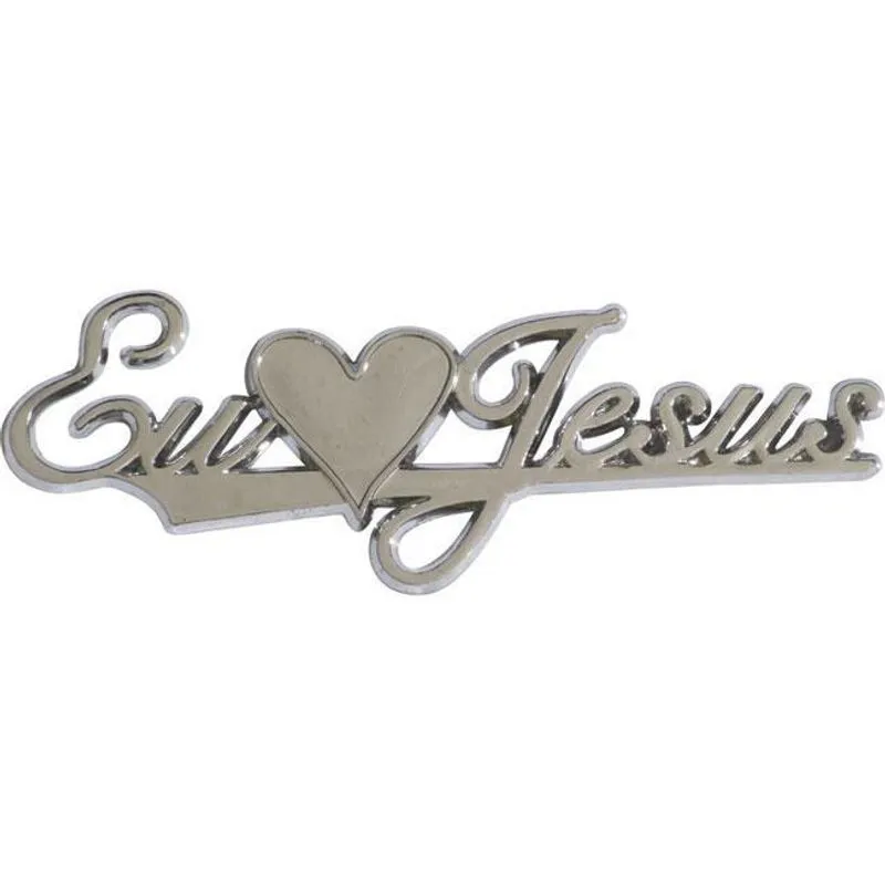 Emblema Eu Amo Jesus Crom Fiat Punto