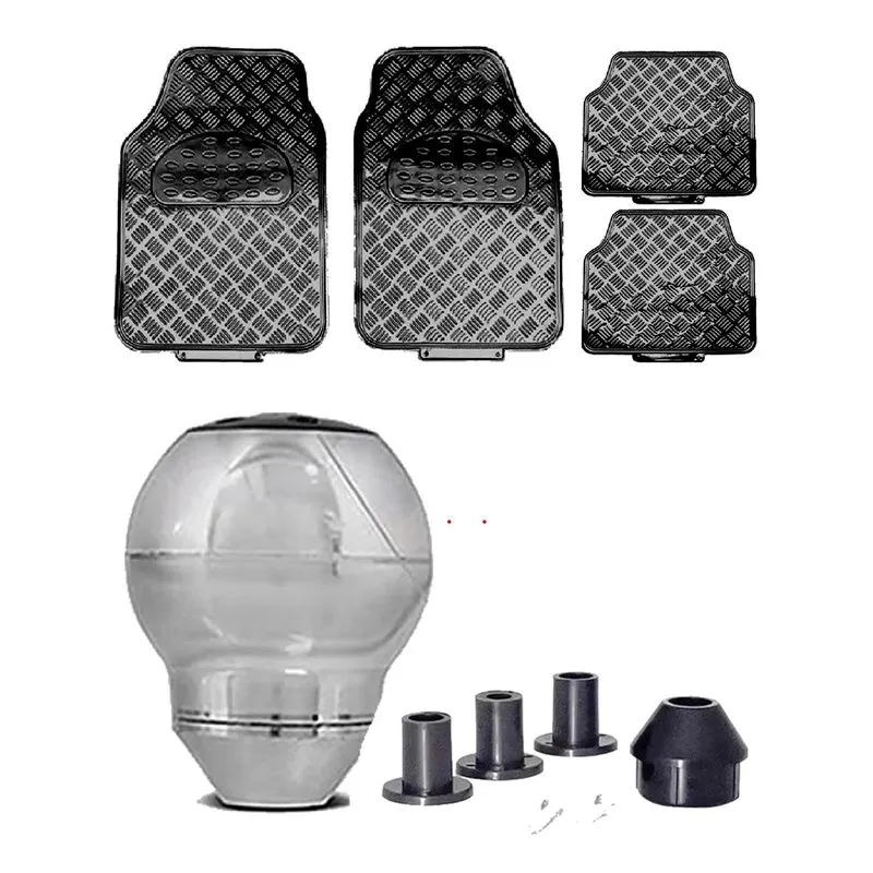 Tapete Preto Brilho Bola Cambio Cromada Vw Golf Variant