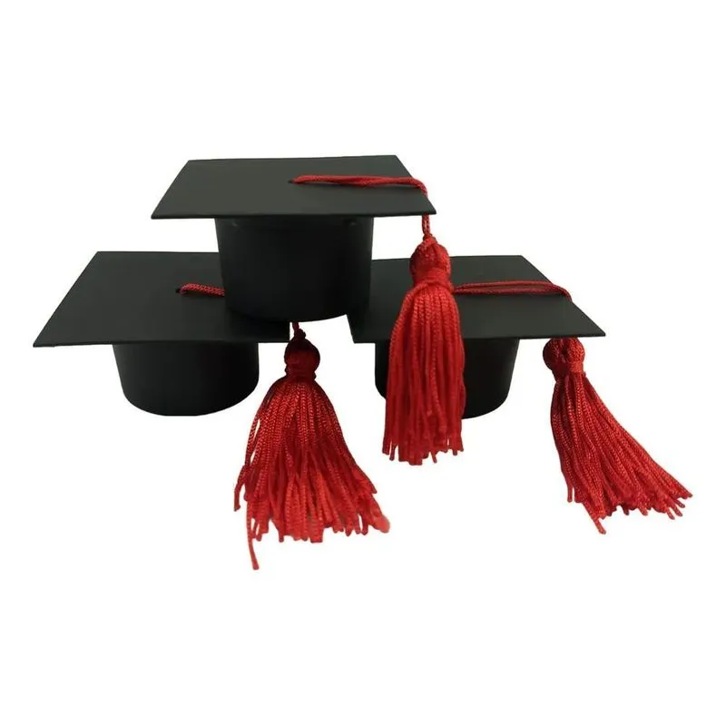 Lembrancinha Formatura Capelo Chapéu Com Tassel 10unid