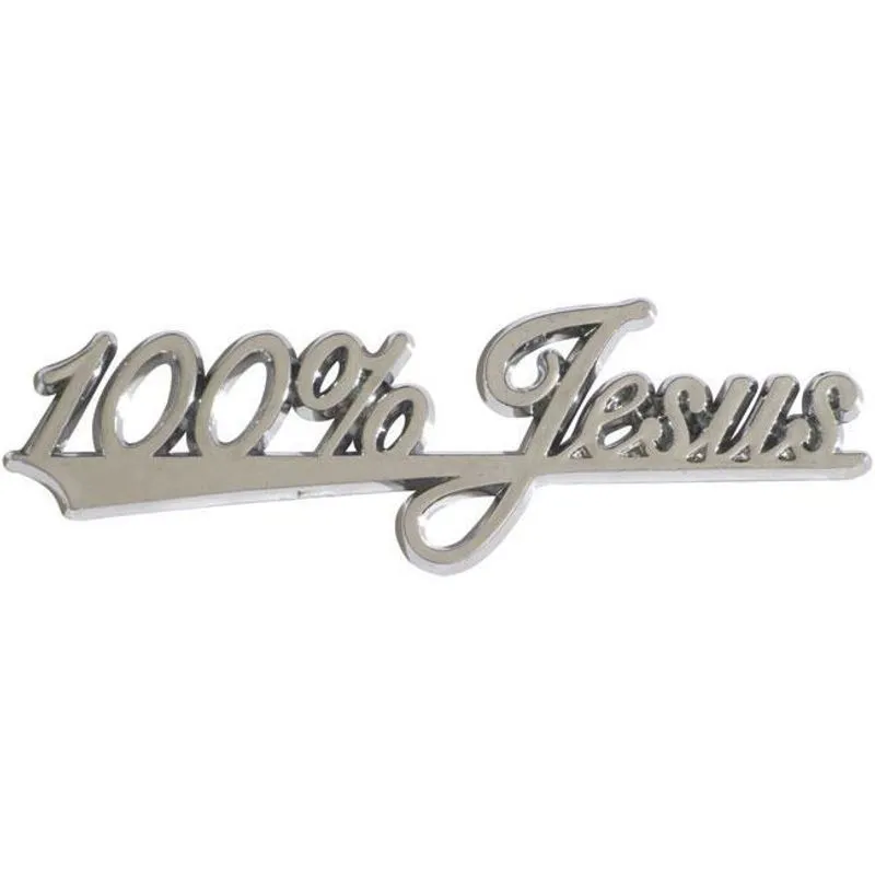 Emblema 100% Jesus Crom Fiat Duna
