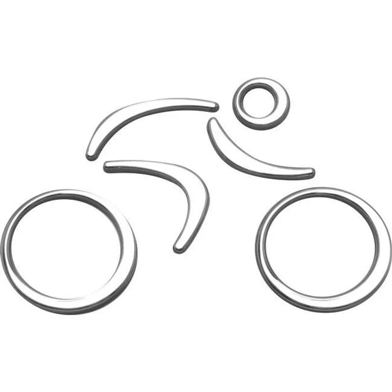Emblema Ciclista Cromado Mini Cooper Roadster