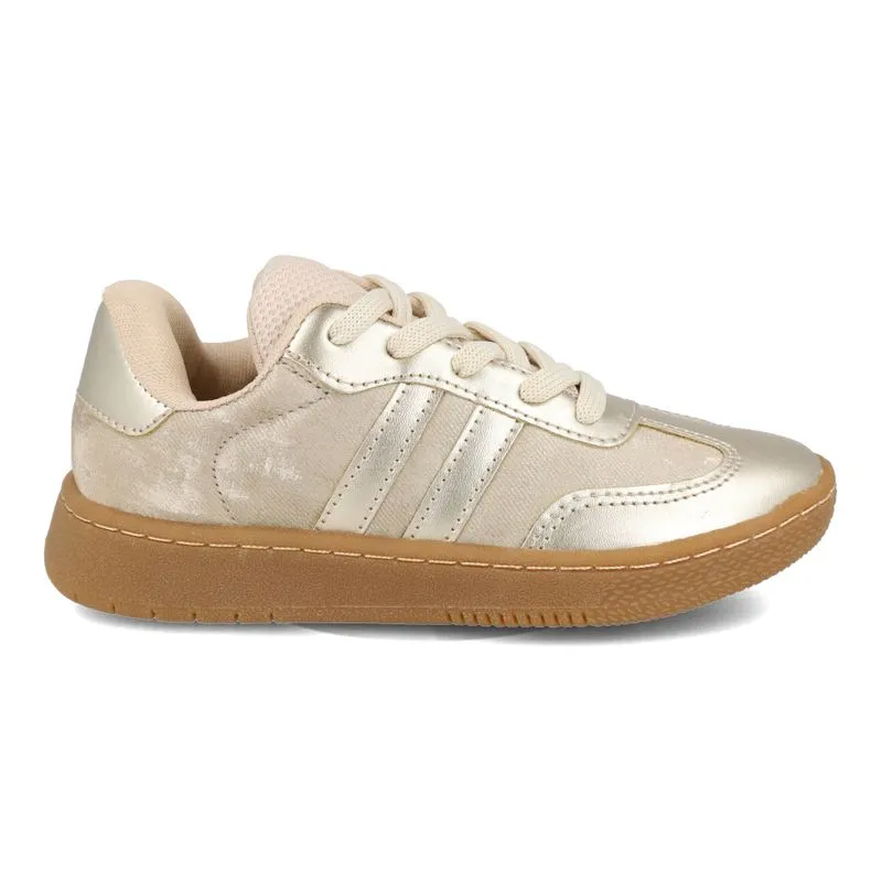 Tênis M Shuz Kids Infantil Dourado 34