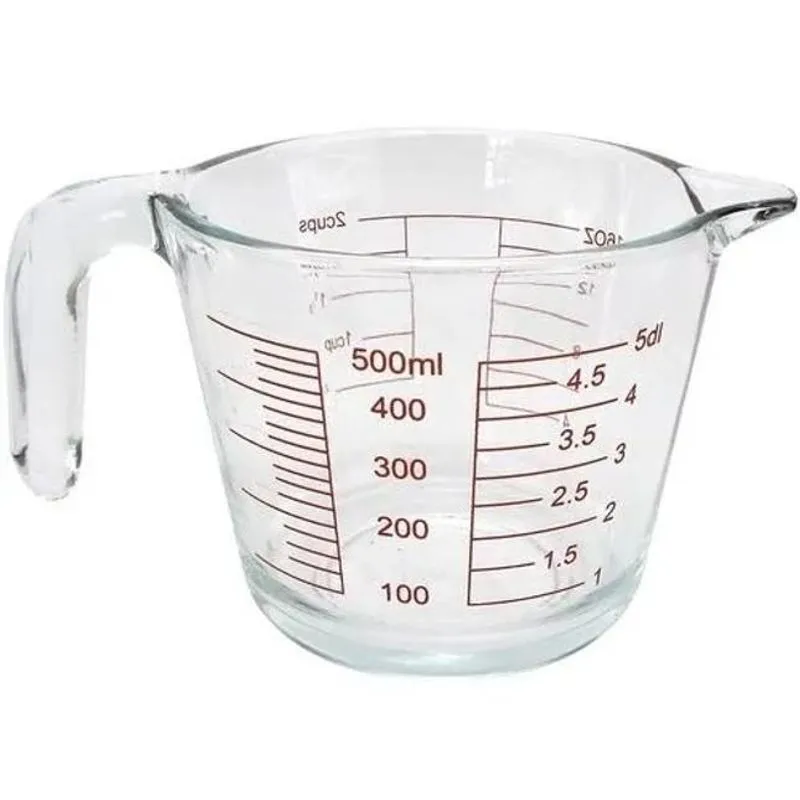 3x Jarra Graduada Medidora Vidro 500ml Clink Cor Transparen