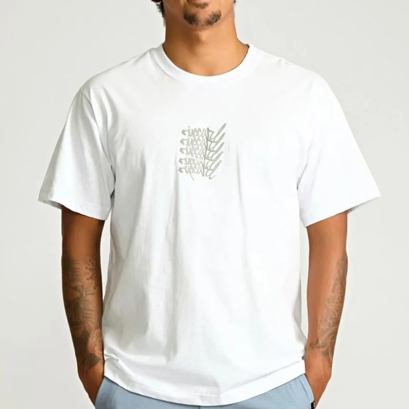 Camiseta Rip Curl Stacker SM27 Masculina Branco P / branco