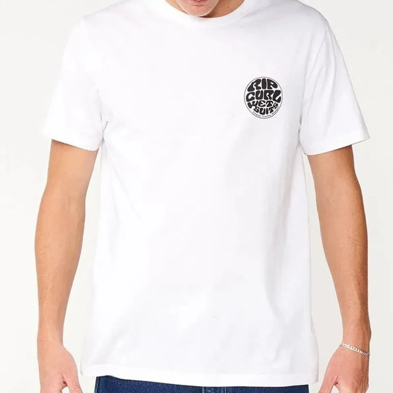 Camiseta Rip Curl Wettie Icon SM27 Masculina Branco GG / branco