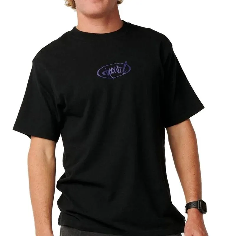 Camiseta Rip Curl Rip Script SM27 Masculina Black GG / preto