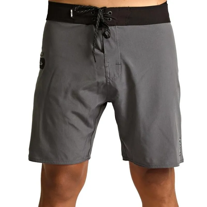 Bermuda Rip Curl Icons Premium 18 SM27 Masculina Dark Grey 50 / chumbo