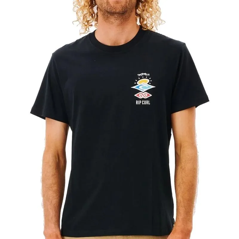 Camiseta Rip Curl Search Icon SM27 Masculina Black 2G / preto