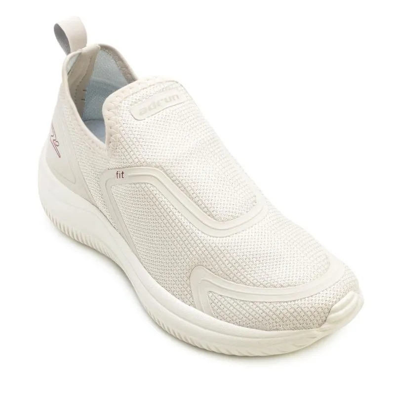 Tênis Slip On Adrun BB Fit AD26-8435F 34 / Bege/Bordô