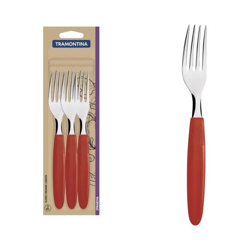 Kit 2 Unidades Conjunto de Garfos de Mesa Tramontina Ipanema