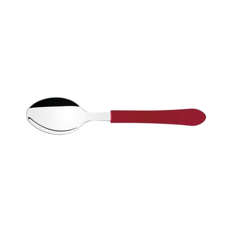 Kit 6 Colheres para sobremesa Leme Vermelho Tramontina