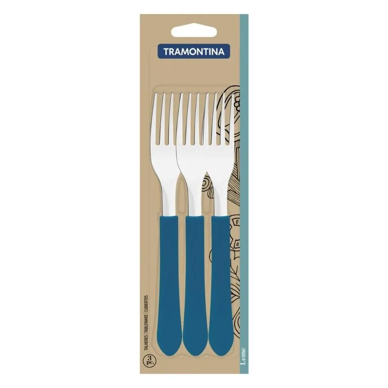 Kit 2 Unidades Conjunto de Garfos de Mesa Tramontina Leme