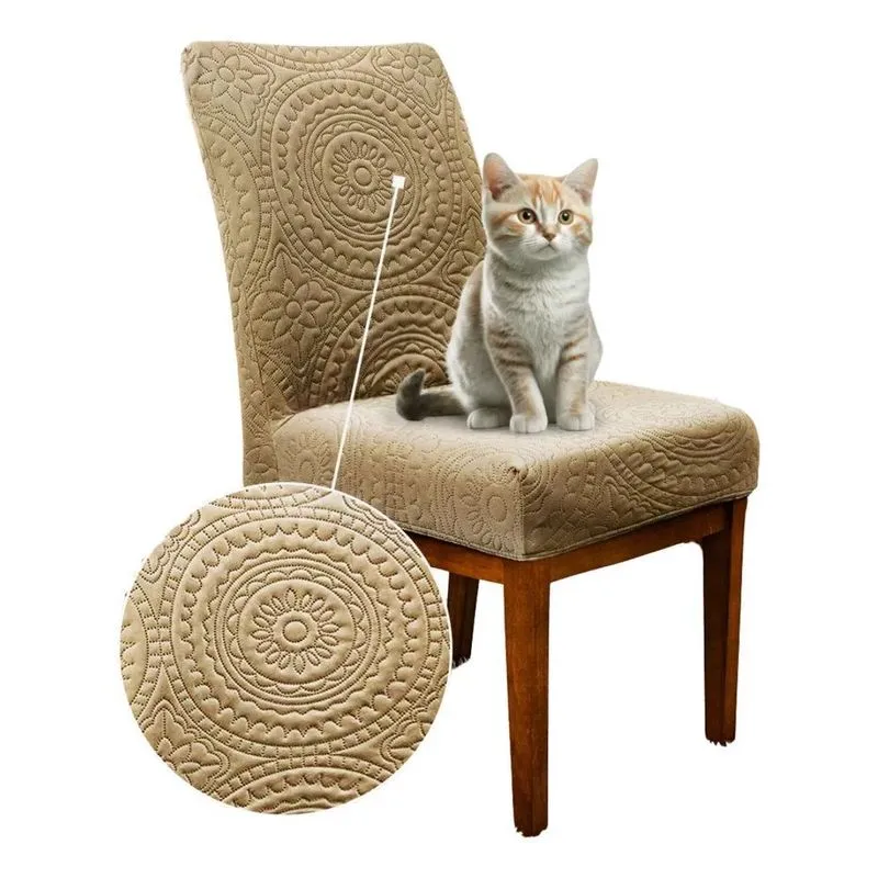 Capa Para Cadeira De Jantar Anti Gato 6 Peças Matelada A Fen