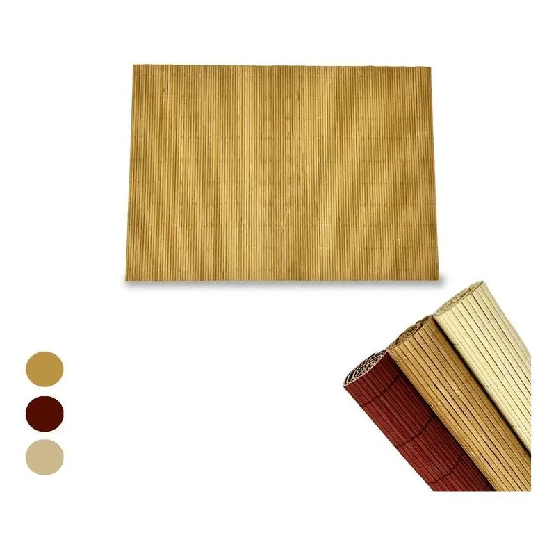 Kit 4 Jogo Americano Bambu Esteira Para Mesa Jantar Multiuso