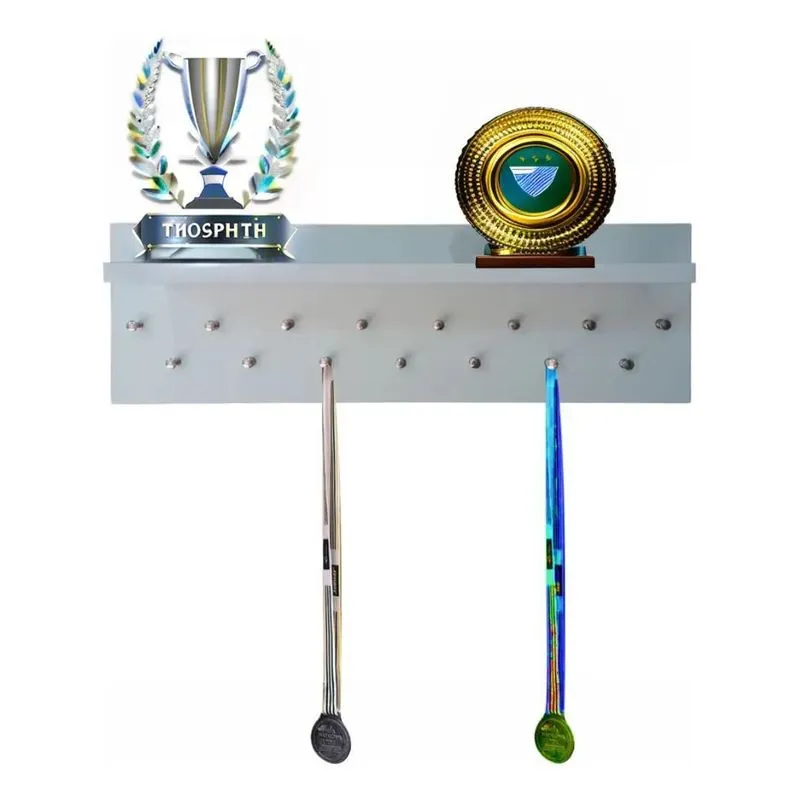 10x Porta Medalhas E Troféu Suporte De Parede Mdf