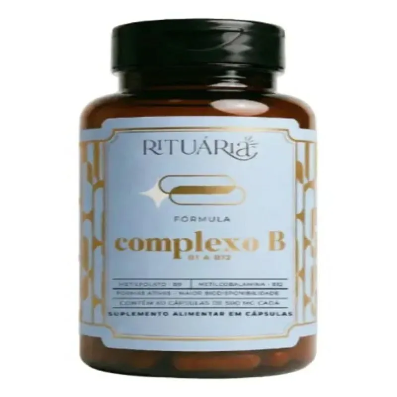 Suplemento Fórmula Complexo B - Rituária - 60cap 500mg Sem Sabor