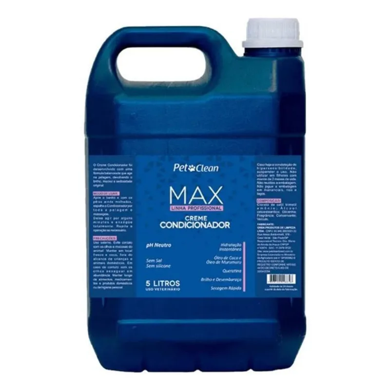10x Condicionador Creme Banho Tosa Profissional Pet Clean M