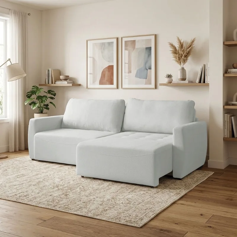 Sofá 3 Lugares Retrátil Reclinável 210cm Valentim Bouclê K01 - D'Rossi Cinza - DRossi