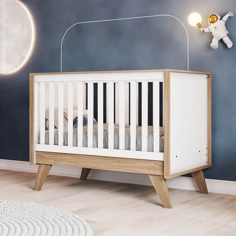 Berço Americano Mini Cama 3 em 1 Candy H02 Branco D'Rossi
