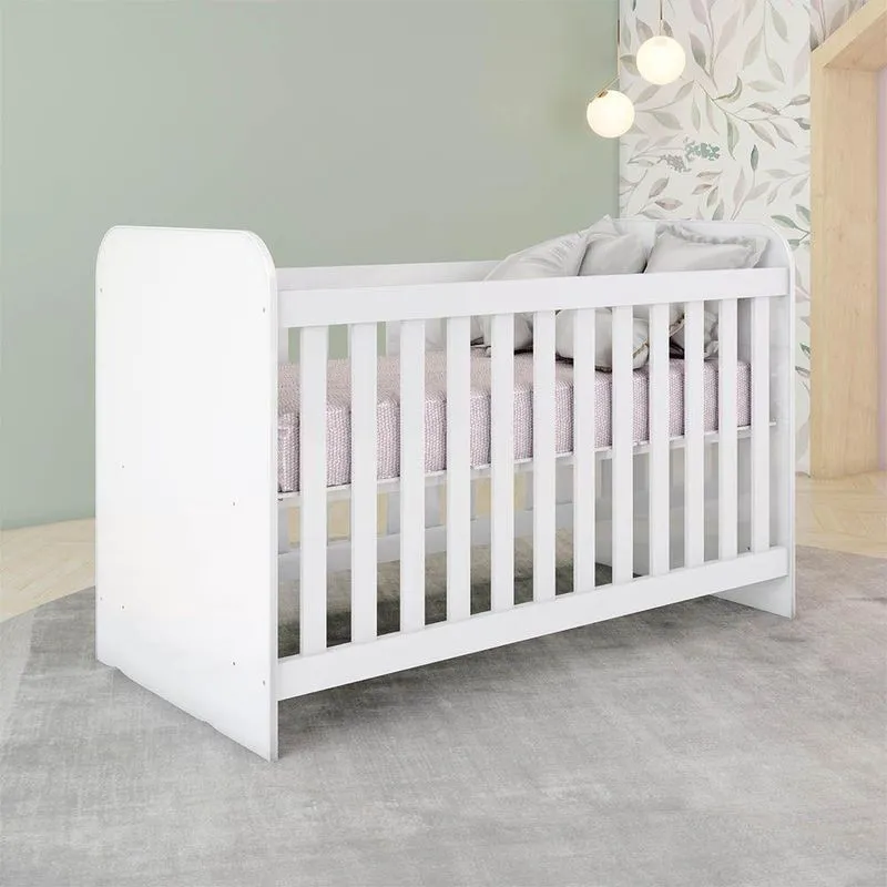 Berço Americano Lola H02 MDF Branco D'Rossi