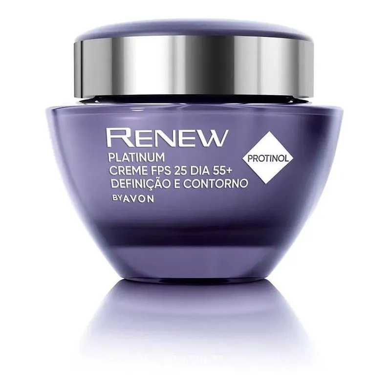 10x Renew Platinum Dia Creme Facial Anti-idade Avon Anti-ru