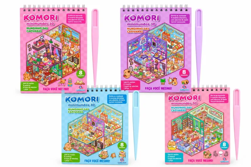Minimundo 3D Komori Capivara 8 Cenários