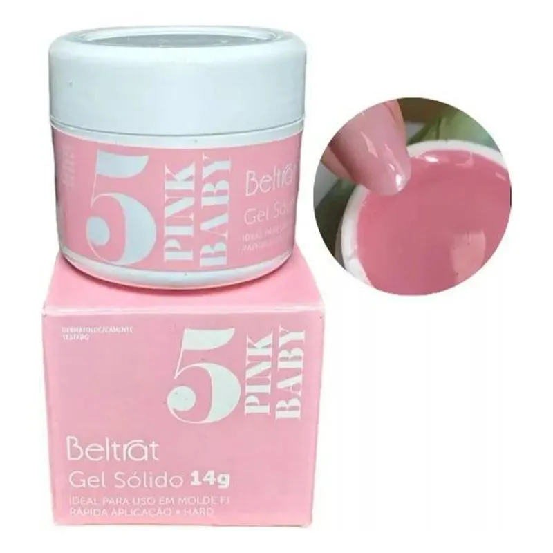 2x Gel Sólido Pink Baby 14g - Beltrat